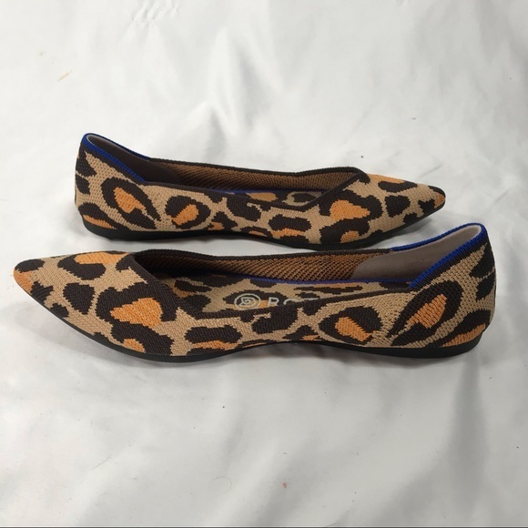 Rothy's The Point Flats in Leopard Retired Style - Picture 9 of 13